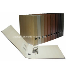 A4 Wooden Pattern Printing Paper Lever Arch File Folder